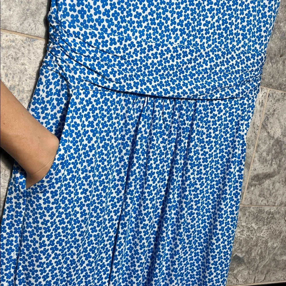 💥HP💥🆕NWT Boden “Amelie” Midi Floral Dress – US 4 – Blue Daisy Bud - Picture 5 of 8